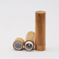 Eco-Friendly Bamboo Cylinder Lip Balm Container Tube
